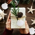 thumbnail image 2 of Sinkoo 20 PCS Christmas Tree Hanging Ornaments Natural Starfish Sea Shells Decorations Beach Style for Wedding Birthday Craft Projects, 2 of 6