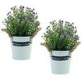 thumbnail image 4 of WORGEOUS 2Pcs Artificial Bonsai Decoration Purple Potted for Home and Office Non-wilting Decor, 4 of 8