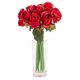 thumbnail image 5 of 12 unids/lote flores rosas ramo de boda rosa de seda (rojo, 5 of 5