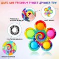 thumbnail image 3 of KATEA Pop Fidget Spinner Juguetes Paquete de 4, Favor de Fiesta Pop Fidget Toy Paquete a Granel, Juego de Juguetes Sensoriales Pop Bubble para Niños, Simple Pop Fidget Spinners TDAH Stre, 3 of 5