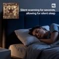 thumbnail image 4 of Rustic Country Wooden Wall Clock Silent Non Ticking, Western Stars Brown Texture Wooden Print Square Wall Clocks Battery Operated, Decor Clock for Home Office, Living Room, Kitchen, 10 Inch, 4 of 9