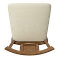 thumbnail image 6 of Weston Home Sheena Farmhouse Square Swivel Panel Back 24" Counter Height Stool, Oak, 6 of 6