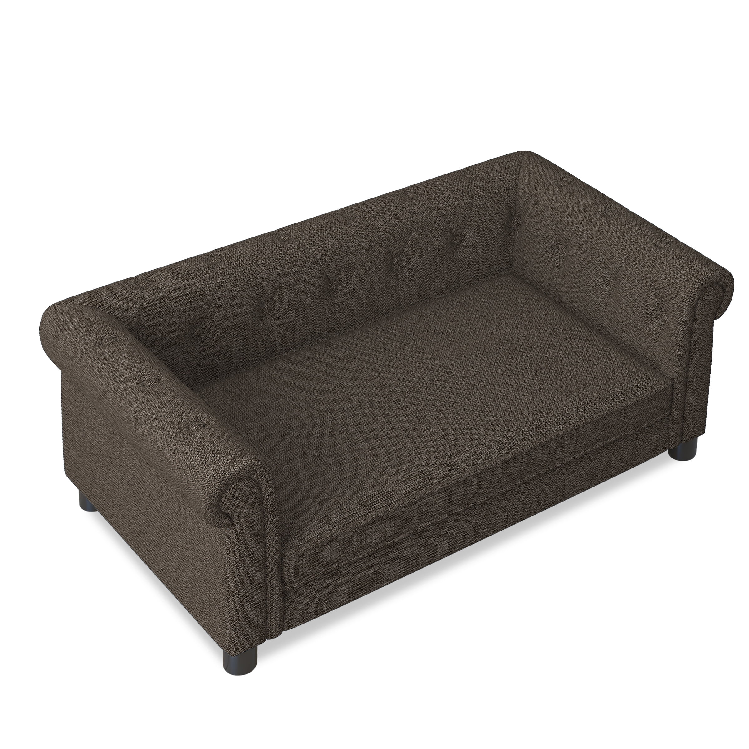 Jakoola 38.9"Large Dog Sofa, Big Pet Bed Couch for Medium and Large Dogs, 28.3" Seat Width, Brown