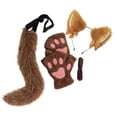 thumbnail image 2 of Yingyy Cat Ear and Tail Set Set]:This animals Cute Performance Themed brown Parties for Animals Prom Stage, 2 of 5