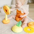 thumbnail image 5 of Melissa & Doug Multi-Sensory Pineapple Soft Stacker Infant Toy, 5 of 5