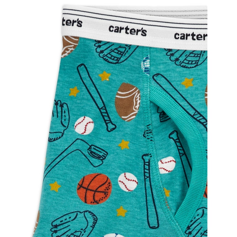 Carter's Child of Mine Toddler Boy Brief Underwear, 6 pack, Sizes 2T-5T 