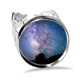 thumbnail image 1 of Las nebulosas oscuras luz estrellas Galaxy Anillo de compromiso de boda de amor ajustable Unbranded M, 1 of 3