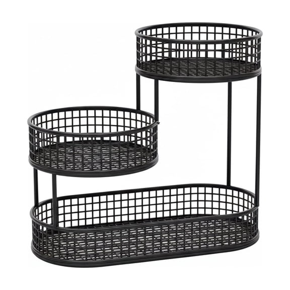 Multi Layer Fruit Bowl, 3-Tier Open Mesh Design For Organizing Fruits With Space-Saving Structure, Living Room Coffee Table Home Use Decoration And Storage