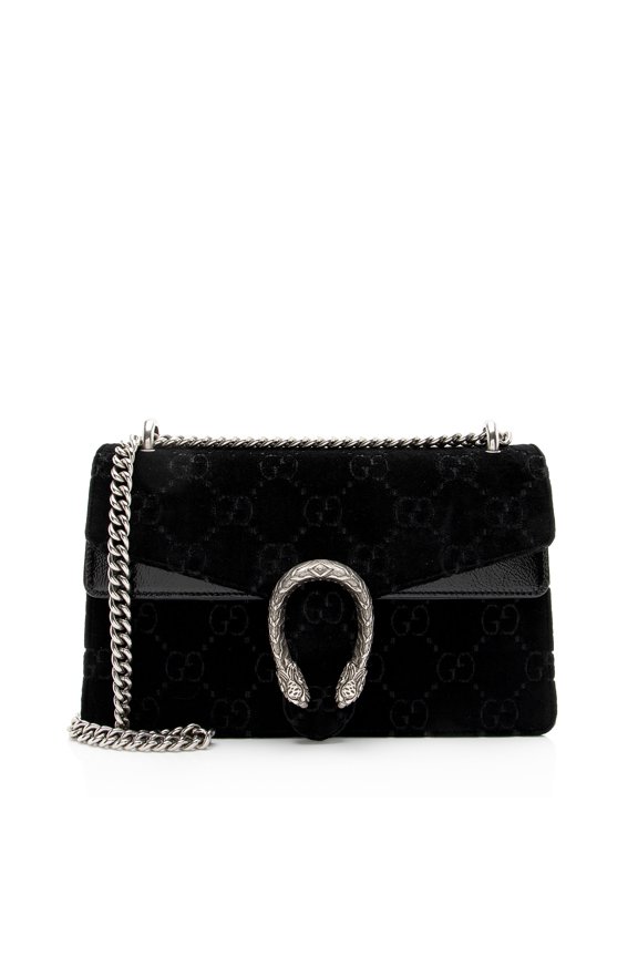 Pre-Owned Gucci GG Velvet Dionysus Medium Shoulder Bag