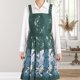 thumbnail image 1 of Delantal de mujer, delantal de cocina, falda para el hogar, paño de trabajo impermeable de estilo Retro, delantal de estilo chino para cocinar en, 1 of 8