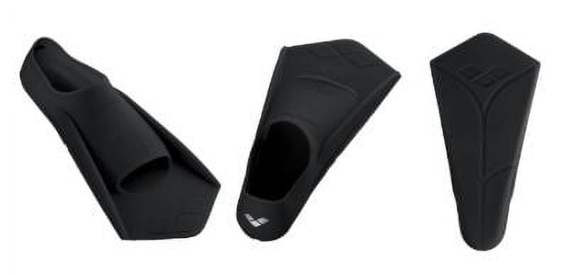 Arena POWERFIN Swim Fins in Black-Silver, Size 2-3