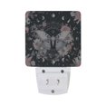 thumbnail image 3 of LED Sensor Night Light Auto On/Off Dusk to Dawn Lamp for Bedroom Hallway Butterfly Surrounded by Flowers 2 Pack, 3 of 7