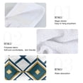 thumbnail image 2 of Yayeee Kitchen Hanging Hand Towels Set of 2 with Loop Bathroom Absorbent Tie Towel, Gold Geometric Pattern, 2 of 7