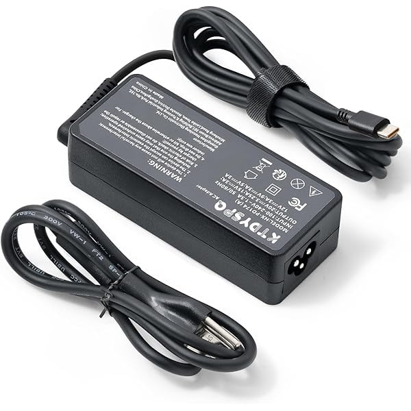 wonima11 65W USB C Laptop Charger Compatible with Lenovo Yoga, ThinkPad and Chromebook, Fast & Safe Charging, 10.83ft Cord, UL Certified