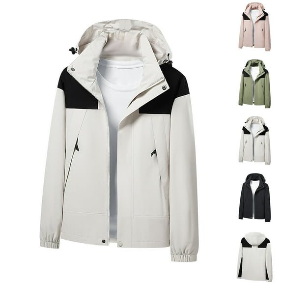 Brondbend Wind Jacket Men Men Three-in-One Splice Outdoors Mountaineering Wearproof Warm Zipper Multi-pocket Fleece Lnner Lap Coat Long Sleeve Jacket Plus Size Fall Workout,Army Green