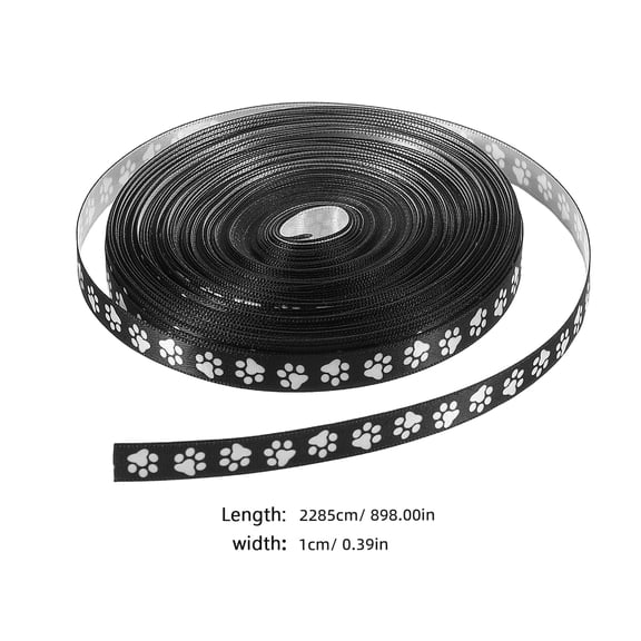 LITINKIMI Multi-Color Dog Paw Print Ribbon Roll, Pet Crafting Ribbon for , Wrapping, and Decorations