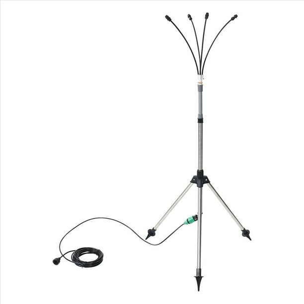 Misters de Pie para Patio Exterior, Ajustable, Nebulización con Soporte 4.1 Pies Enfriar Exteriores, Portátil
