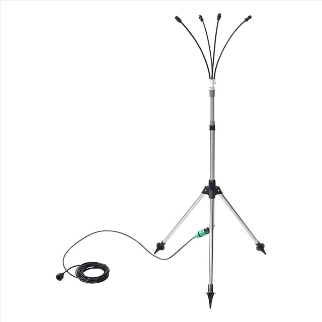 Misters de Pie para Patio Exterior, Ajustable, Nebulización con Soporte 4.1 Pies Enfriar Exteriores, Portátil