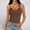 Brown, variant on Womens Tank Tops with Built in Bra Summer Adjustable Spaghetti Straps Camisole Ribbed Cami Tanks Lace Trim Cami(Brown,XS)