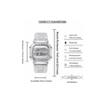 thumbnail image 3 of Reloj Transparente Estilo Retro  Dorado con transparente, 3 of 3