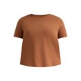 thumbnail image 5 of Terra & Sky Women’s Plus Crew Tee with Short-Sleeves, Sizes 0X-5X, 5 of 5