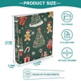 thumbnail image 3 of FORMRS 3 Ring Binder 1.5 inch with Pockets Set of 2 Clip Board 200 Sheets Capacity, Yellow Christmas Gingerbread, 3 of 8