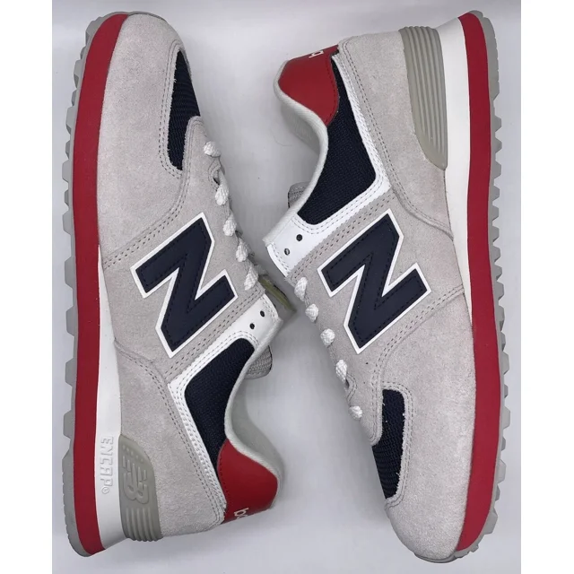 New Balance Mens 574 Classic Grey Red ML574MUB Size 10 D NWOB Lifestyle Running