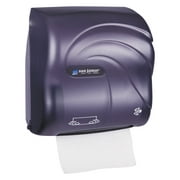 Angle View: San Jamar Mechanical Hands-Free Towel Dispenser, 12 3/8 x 7 5/8 x 12 1/4, Black Pearl -SJMT7590TBK