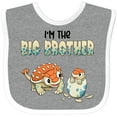 thumbnail image 3 of Inktastic I'm the Big Brother Ankylosaurus Bros Boys Baby Bib, 3 of 4