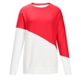 thumbnail image 4 of Babysbule Fall Tops for Women Ladies Round Neck Fashion Casual Long Sleeve Christmas Print Sweatshirt Tops Blouse, 4 of 6