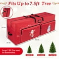 thumbnail image 6 of Nefoso Christmas Tree Storage Bag,Fit up to 7.5ft Tree Storage Bag with 2 Pocket and Zippers,Red, 6 of 11