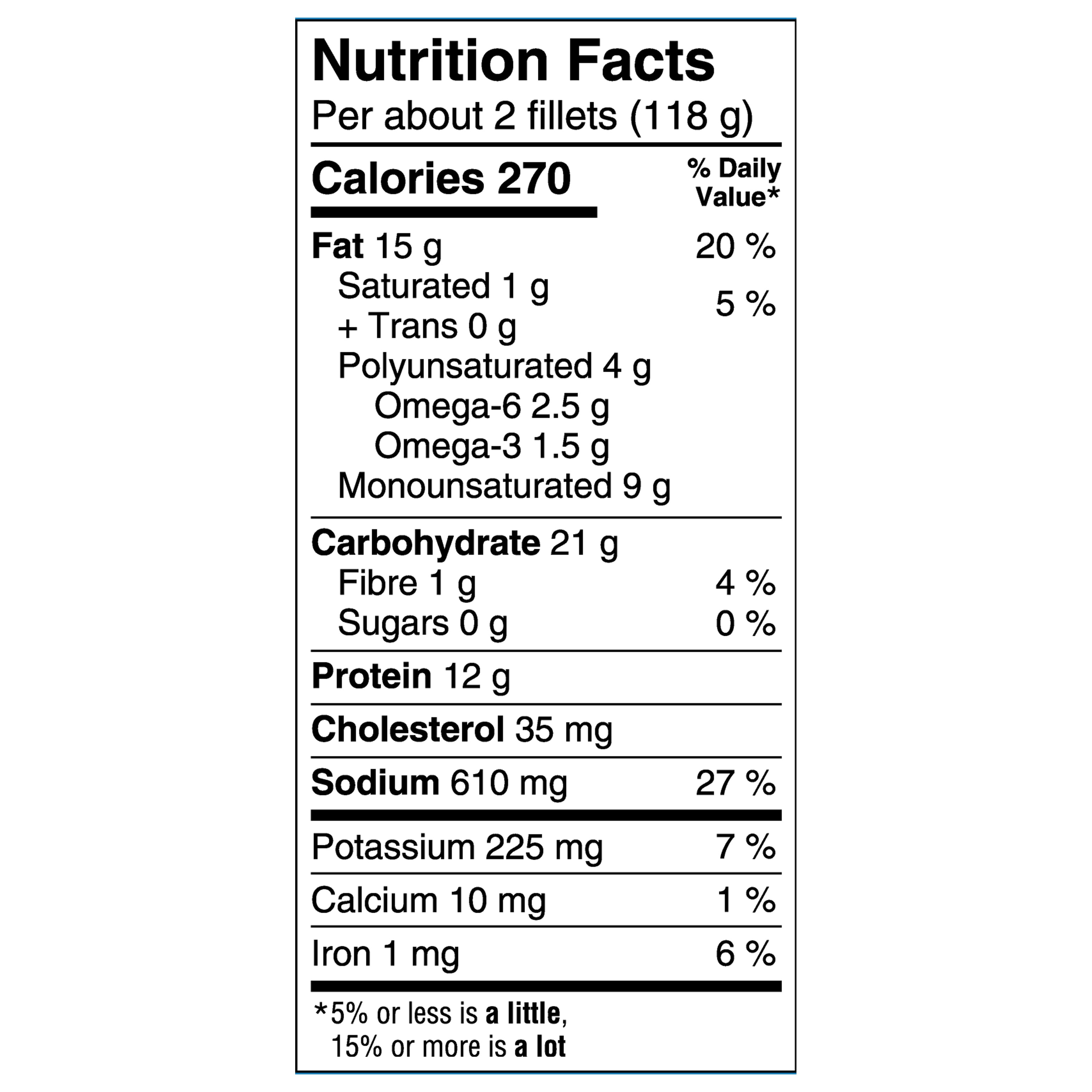 High Liner English Style Battered Fillets, 500 g