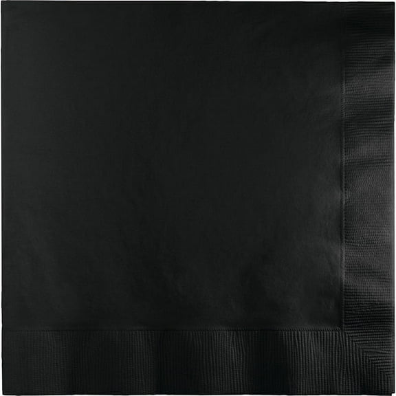 500 Count Bulk Pack Black Velvet Luncheon Napkins 3 ply