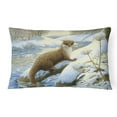 thumbnail image 1 of Carolines Treasures ASA2187PW1216 Winter Otter Fabric Decorative Pillow, 1 of 3