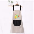 thumbnail image 3 of Delantal infantil impermeable y resistente al aceite, ropa estampada para pintar, ropa para niños de jardín de infantes, de edad media y grande, ropa para cubrir clases de pintura para bebés, 3 of 5