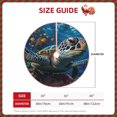 thumbnail image 2 of Sikiie Ocean Coral Turtle Nativity Christmas Tree Skirt, Jesus Christian Winter Holiday Tree Mat Decoration(30-48IN)30", 2 of 6