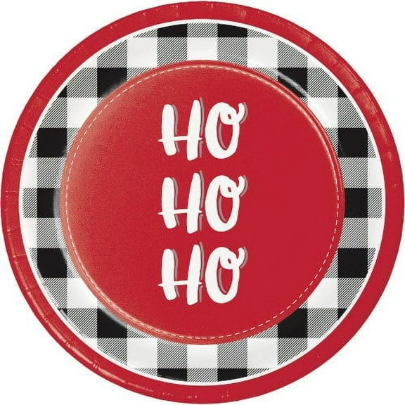 Santa Fun 9" Dinner Plates (8 counts)