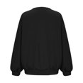 thumbnail image 4 of MKOSPLRT Oversized Pullover Tops for Girl Lantern Long Sleeve Casual T Shirts Round Neck Drop Shoulder Shirts Solid Loose Blouses, 4 of 7