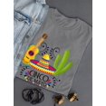 thumbnail image 3 of Cinco De Mayo Guitar W Cactus Shaped T-Shirt Women -Image by Shutterstock, Female Small, 3 of 4