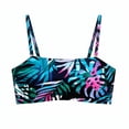 thumbnail image 2 of EliteGoogv Bandeau Bikini Top For Women Removable Straps Tube Swimsuit Top Summer Beach Pool Swimwear Multicolour, 2 of 7