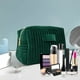 thumbnail image 4 of Neceser de terciopelo a rayas | Neceser de maquillaje de viaje bordado | Estuche impermeable y suave para guardar pinceles y pintalabios | Organizador portátil para bolso y maleta, 4 of 6