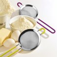 thumbnail image 3 of AMERTEER HLONK Stainless Steel Handheld Screen Mesh Oil Strainer Flour Sieve Colander Sifter, 3 of 10