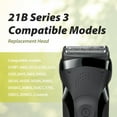 thumbnail image 5 of 21B Electric Shaver Replacement Heads for Series 3, Compatible with Razors Models 3010s, 3040s, 3050cc, 3070cc,Black, 5 of 7