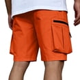 thumbnail image 4 of JoveMarine Men's Casual Cargo Shorts, American Style 5-Pocket Design, Versatile Work Shorts for Daily Outdoor and Hiking Saffron 2XL, 4 of 4