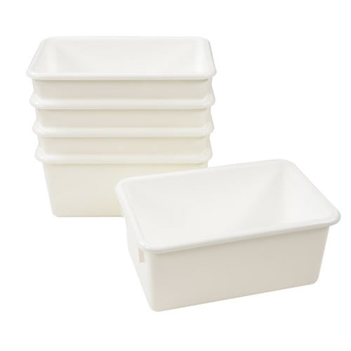 Details about   Kaplan Early Learning White Vibrant Color Storage Bin Set of 5