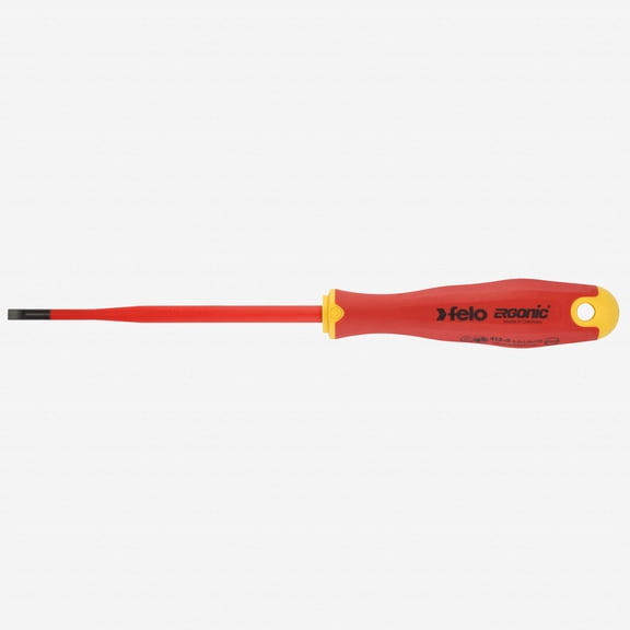 Felo E-slim Insulated 4 x 100mm Slotted Screwdriver