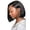 Black, variant on Product Category Wig - Lace Front Human Hair Wig with Transparent Frontal Glueless -Plucked Hairline Dense Brazilian Weave for Black Women