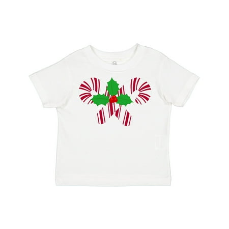 

Inktastic Candy Canes and Holly Christmas Boys or Girls Toddler T-Shirt