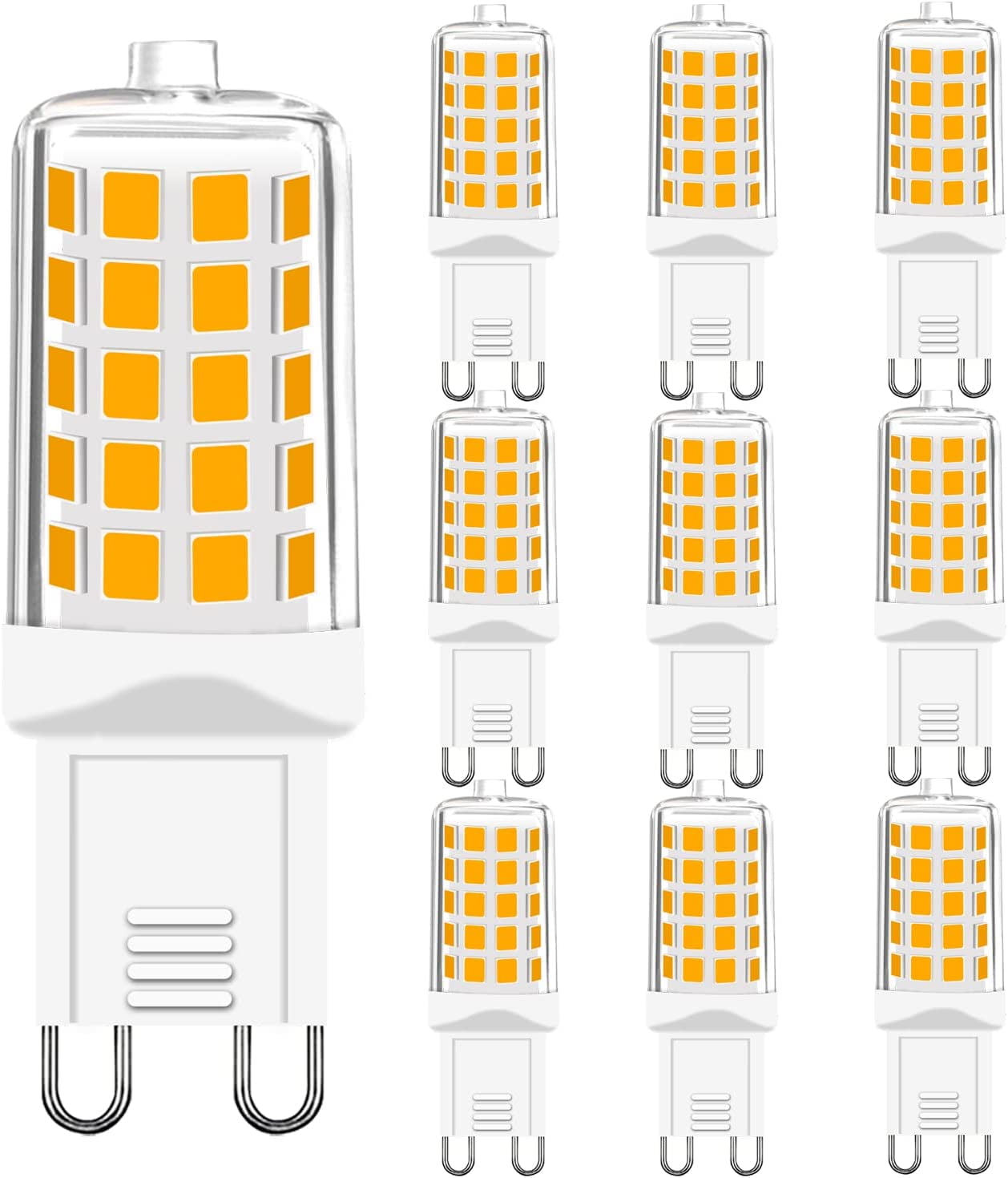 BAOMING Bulb 4W, W Equivalent Light Bulbs, 2700K Warm White Non-Dimmable, 10 Pack - Walmart.com