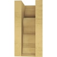 thumbnail image 4 of 6"W x 6"D x 12"H Wide Highland Rough Cedar Woodgrain TimberThane Corbel, Primed Tan, 4 of 6